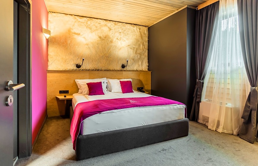 Спалня във VIP апартамент в Arte Spa & Park Hotel