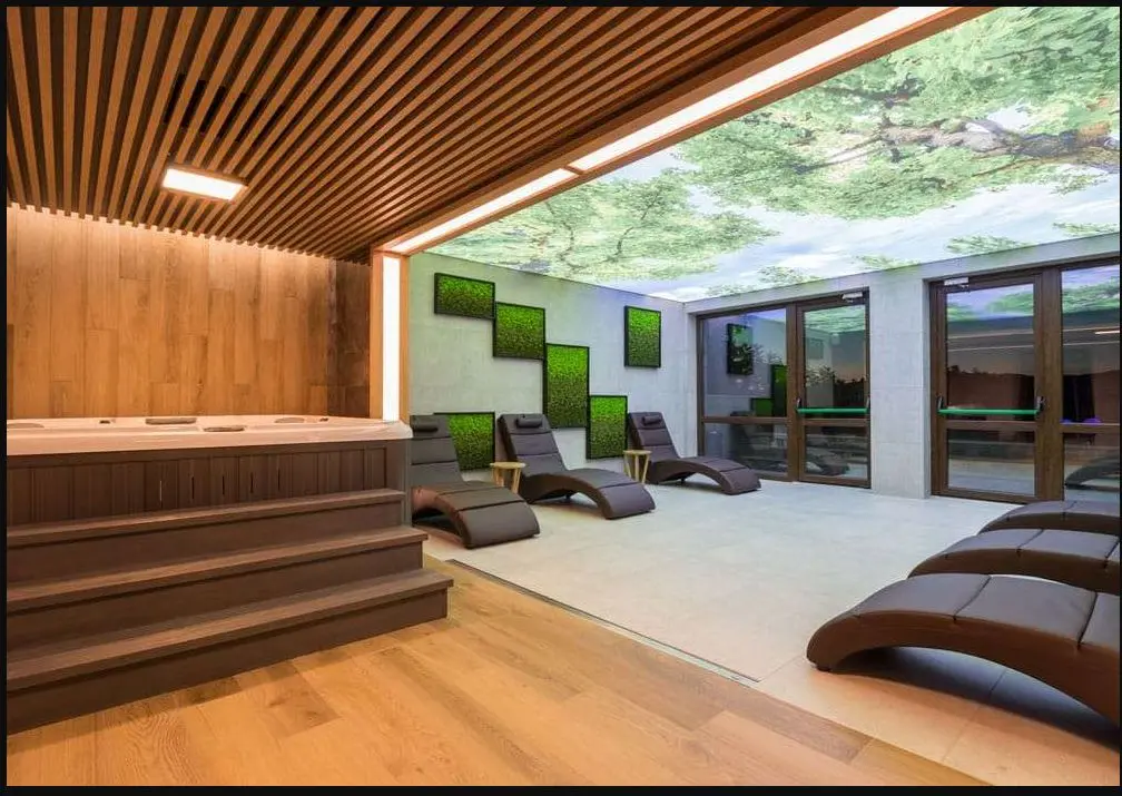 Зона за почивка и сауна в EMAR Hotel & SPA